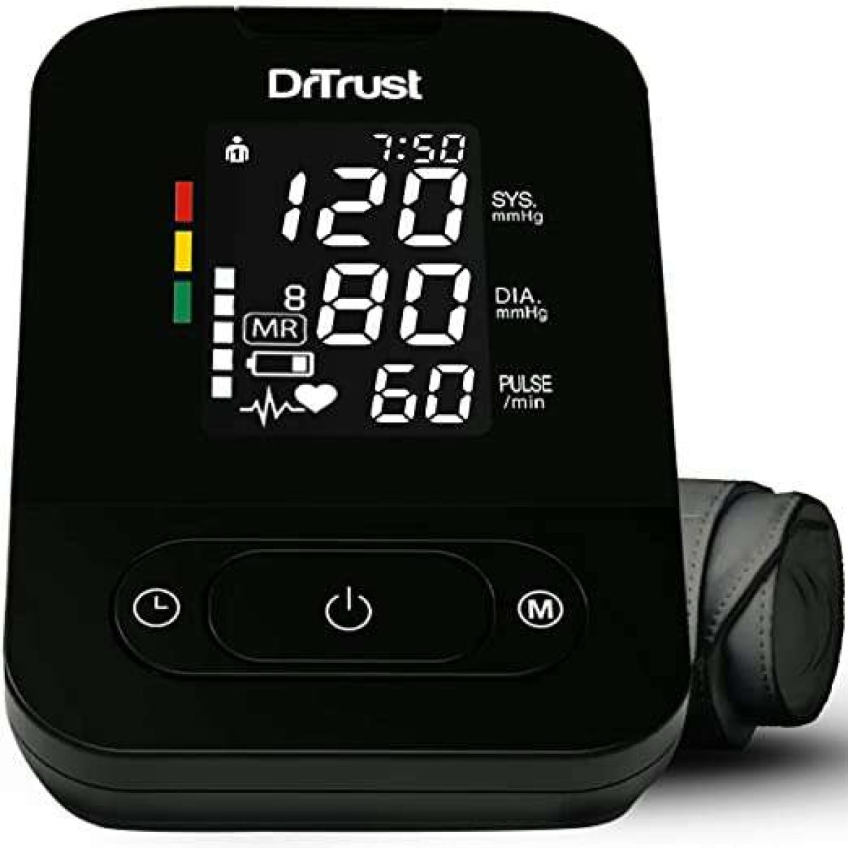 Dr. Trust (USA) Fully Automatic A-One Rechargeable Digital Blood Pressure  Monitor Machine (Micro USB Compatible & Digital Thermometer Included) Bp  Monitor - Dr. Trust 